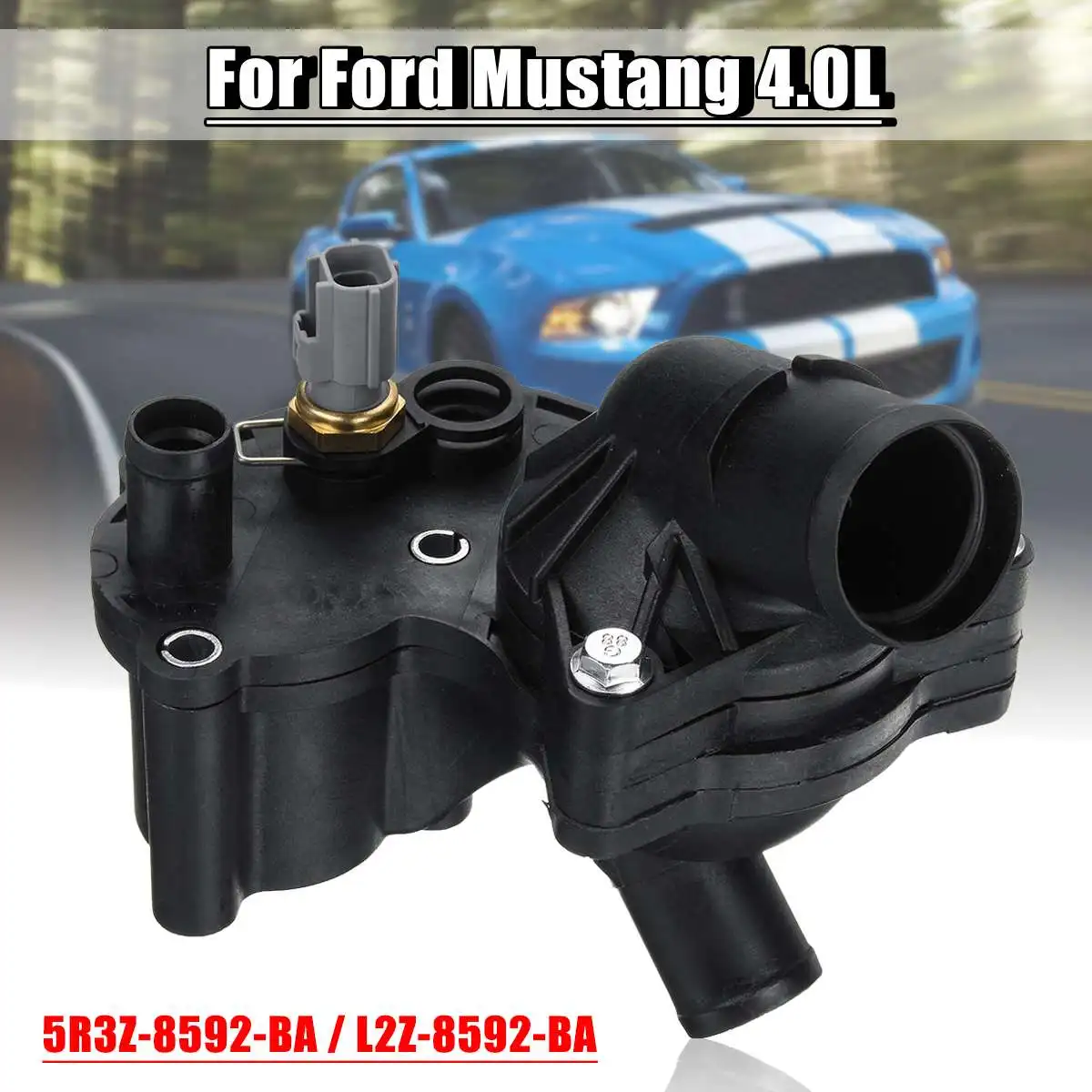 Car Front Thermostat Housing Assembly 5R3Z-8592-BA 2L2Z-8592-BA for Ford for Mustang 4.0L 2005-2010
Car Front Thermostat Housing Assembly 5R3Z-8592-BA 2L2Z-8592-BA for Ford for Mustang 4.0L 2005-2010