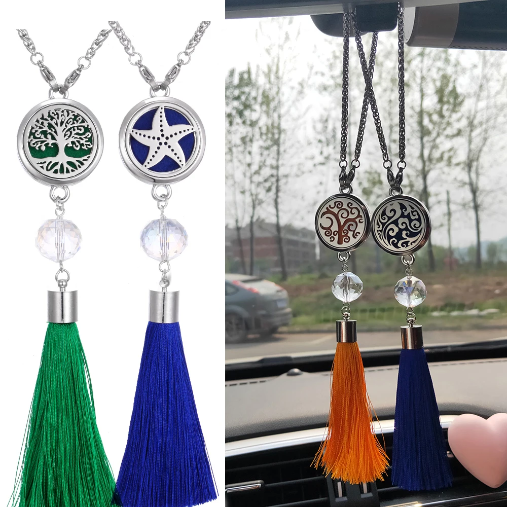 New Car Perfume Pendant Tree of Life 316 Stainless Steel Essential Oil Diffuser Lockets Pendant with Tassel Aromatherapy Jewelry
New Car Perfume Pendant Tree of Life 316 Stainless Steel Essential Oil Diffuser Lockets Pendant with Tassel Aromatherapy Jewelry