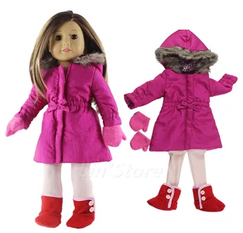 4in1 Set Doll Clothes Outfit Coat+tights+gloves+shoes for 18" inch American Doll Many Style for Choice
4in1 Set Doll Clothes Outfit Coat+tights+gloves+shoes for 18" inch American Doll Many Style for Choice