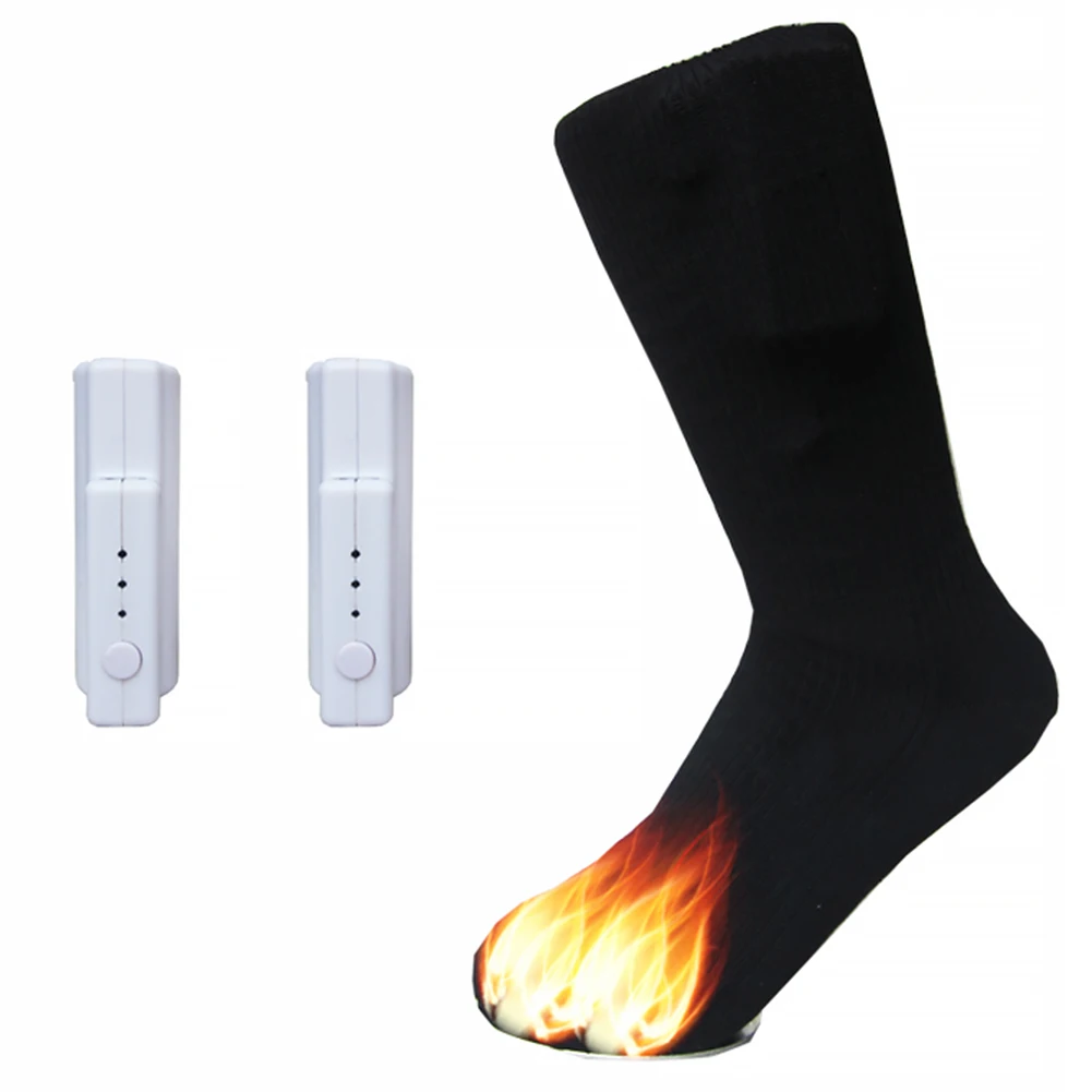Winter Warm Outdoor Activities Socks Chronically Cold Feet USB Battery Electric Heated Lower Voltage Unisex |