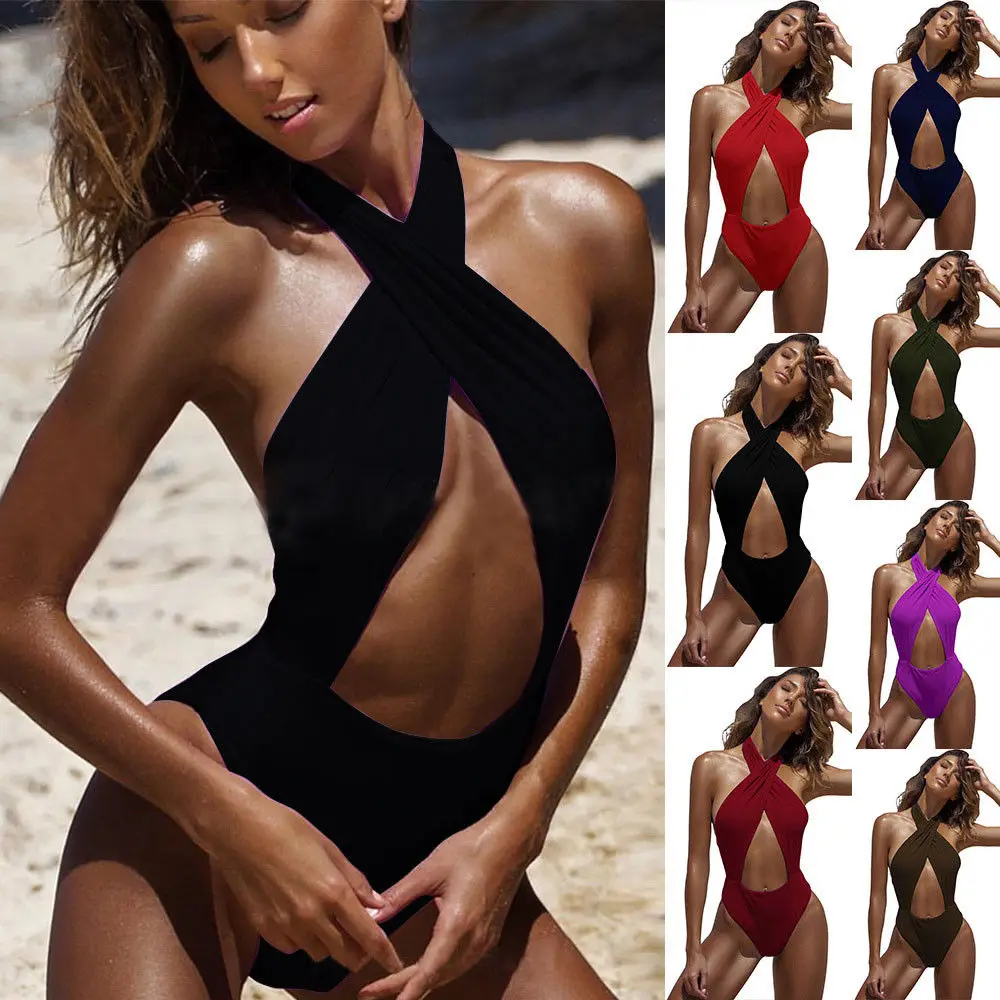 Fashion Cross-neck Sexy Women Bandage Bikini One-Piece Swimwear Monokini Beachwear Swimsuit Bathing Suit Beach
Fashion Cross-neck Sexy Women Bandage Bikini One-Piece Swimwear Monokini Beachwear Swimsuit Bathing Suit Beach
