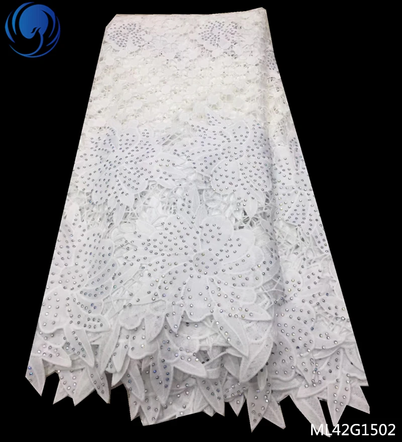 BEAUTIFICAL cord lace african white lace fabric 2018 high quality lace guipure fabric rhinestones laces 5 yards/lot ML42G15
BEAUTIFICAL cord lace african white lace fabric 2018 high quality lace guipure fabric rhinestones laces 5 yards/lot ML42G15