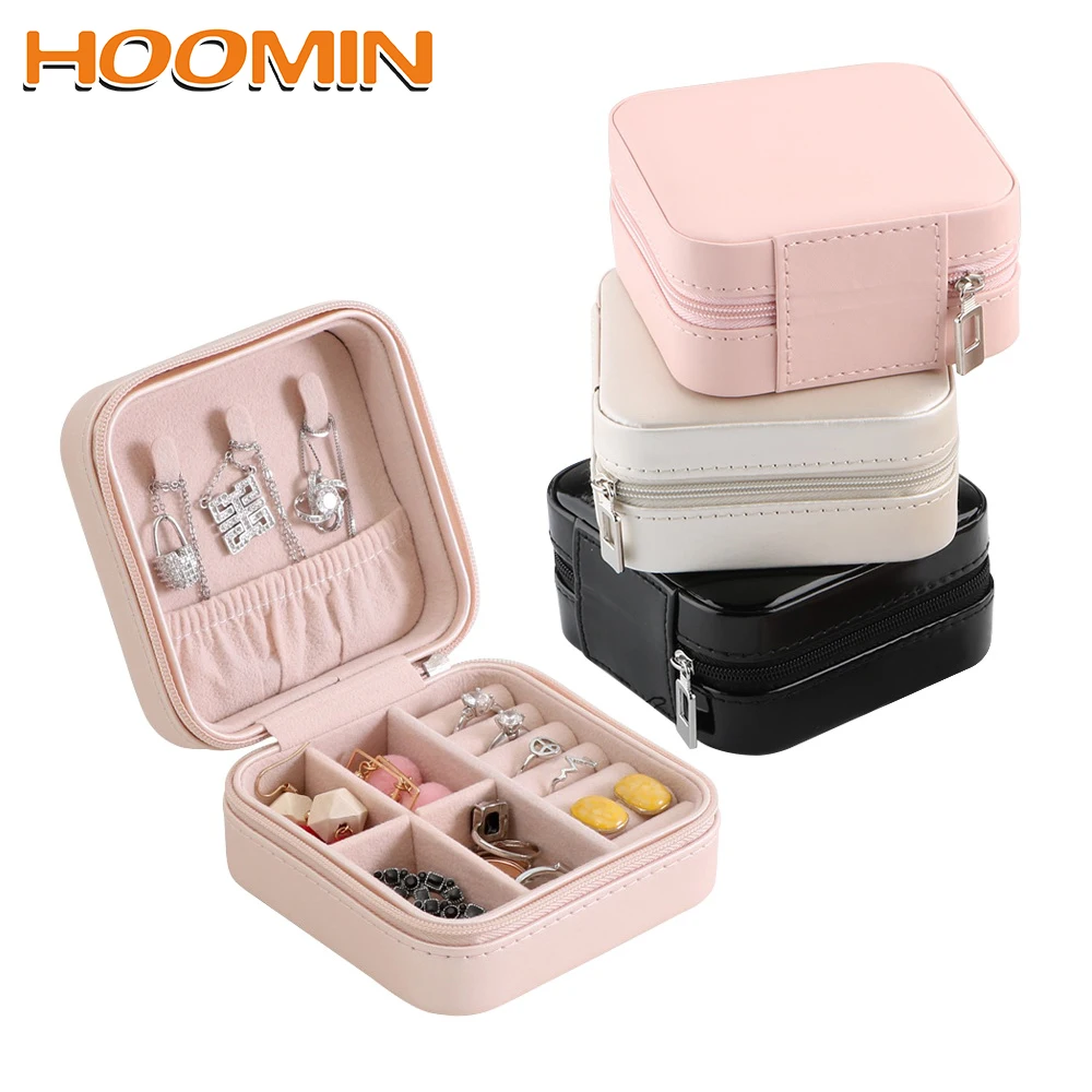HOOMIN Travel Earrings Storage Box Portable Jewelry Case Packaging Jewelry Box Leather Makeup Organizer Women Cosmetic Casket
HOOMIN Travel Earrings Storage Box Portable Jewelry Case Packaging Jewelry Box Leather Makeup Organizer Women Cosmetic Casket
