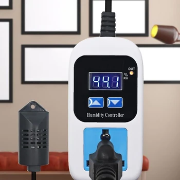 Digital Humidity Controller Humidity Moisture Control Switch Socket Outlet Inlet EU Plug Hygrometer Hygrostat 110-220V 0%~99%RH
Digital Humidity Controller Humidity Moisture Control Switch Socket Outlet Inlet EU Plug Hygrometer Hygrostat 110-220V 0%~99%RH