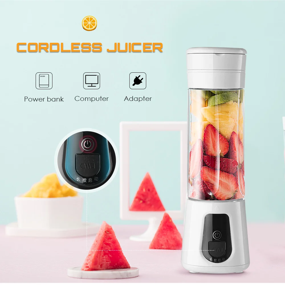 420ML Portable Electric Juicer Blender USB Charging LED Screen Fruit Extractors Food Milkshake Multifunction Juice Maker Machine
420ML Portable Electric Juicer Blender USB Charging LED Screen Fruit Extractors Food Milkshake Multifunction Juice Maker Machine