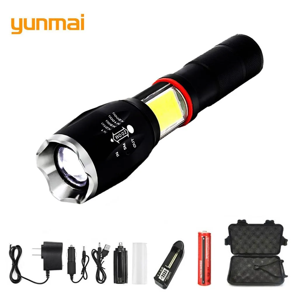 NEW Yunmai Multifunction Led Flashlight 8000 Lumens T6 Torch Hidden Cob Design Flashlight Tail Super Magnet Design Camping Lamp
NEW Yunmai Multifunction Led Flashlight 8000 Lumens T6 Torch Hidden Cob Design Flashlight Tail Super Magnet Design Camping Lamp