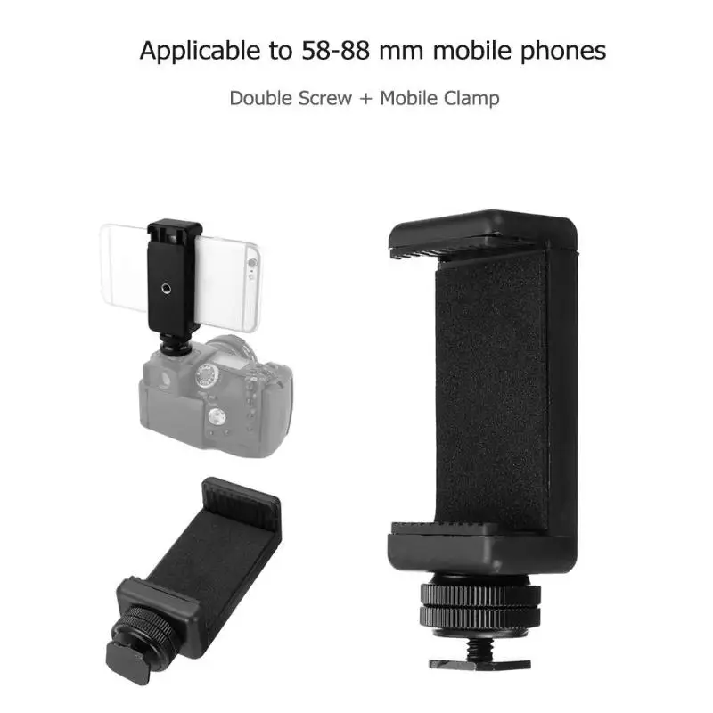 VODOOL Cell Phone Tripod Monopods Stand Bracket Clip Accessories with Hot Shoe Screw Adapter Tripod Mount for SLR DSLR Camera
VODOOL Cell Phone Tripod Monopods Stand Bracket Clip Accessories with Hot Shoe Screw Adapter Tripod Mount for SLR DSLR Camera