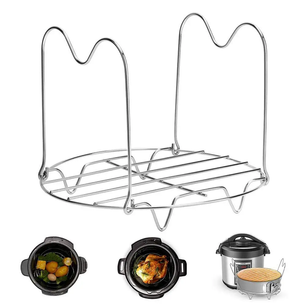 Хит! Instant Pot Trivet с ручками для 6 или 8 Quart аксессуары из нержавеющей стали скороварка