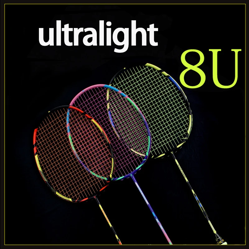 Ultralight 8U 65g Carbon Professional Badminton Racket Strings Strung Bag Multicolor Z Speed Force Raket Rqueta Padel 22-32LBS
Ultralight 8U 65g Carbon Professional Badminton Racket Strings Strung Bag Multicolor Z Speed Force Raket Rqueta Padel 22-32LBS