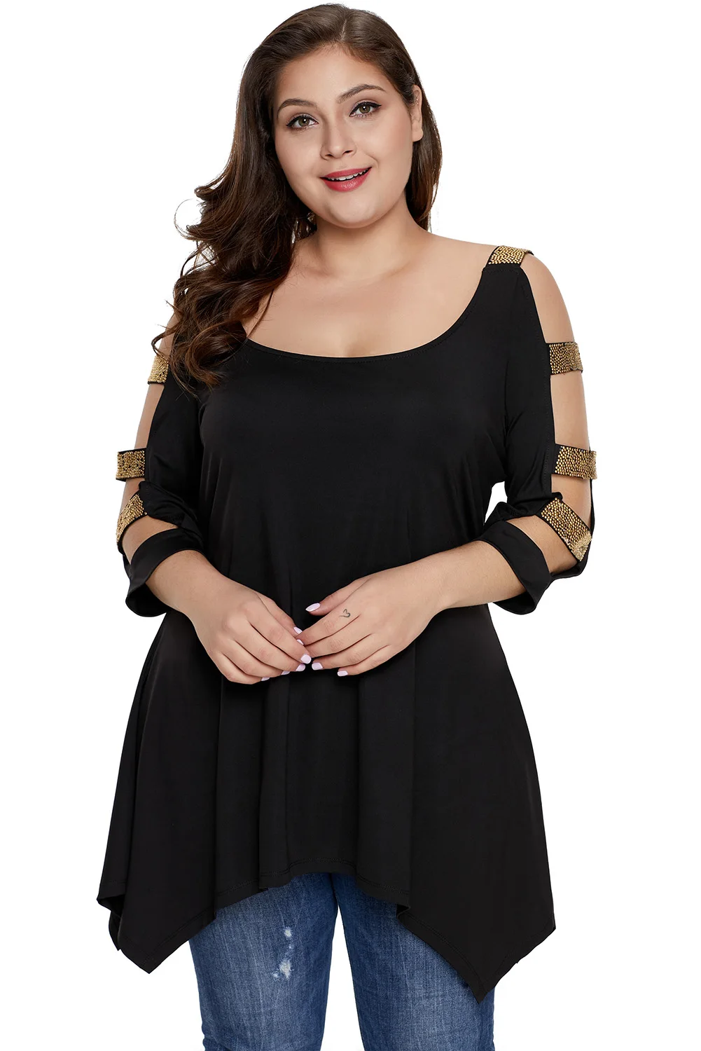 Wipalo Women Fashion Cut Out Sleeves Handkerchief Plus Size Tunic T-Shirt U Neck Solid Casual Spring Summer Tees 2019 Ladies Top
Wipalo Women Fashion Cut Out Sleeves Handkerchief Plus Size Tunic T-Shirt U Neck Solid Casual Spring Summer Tees 2019 Ladies Top
