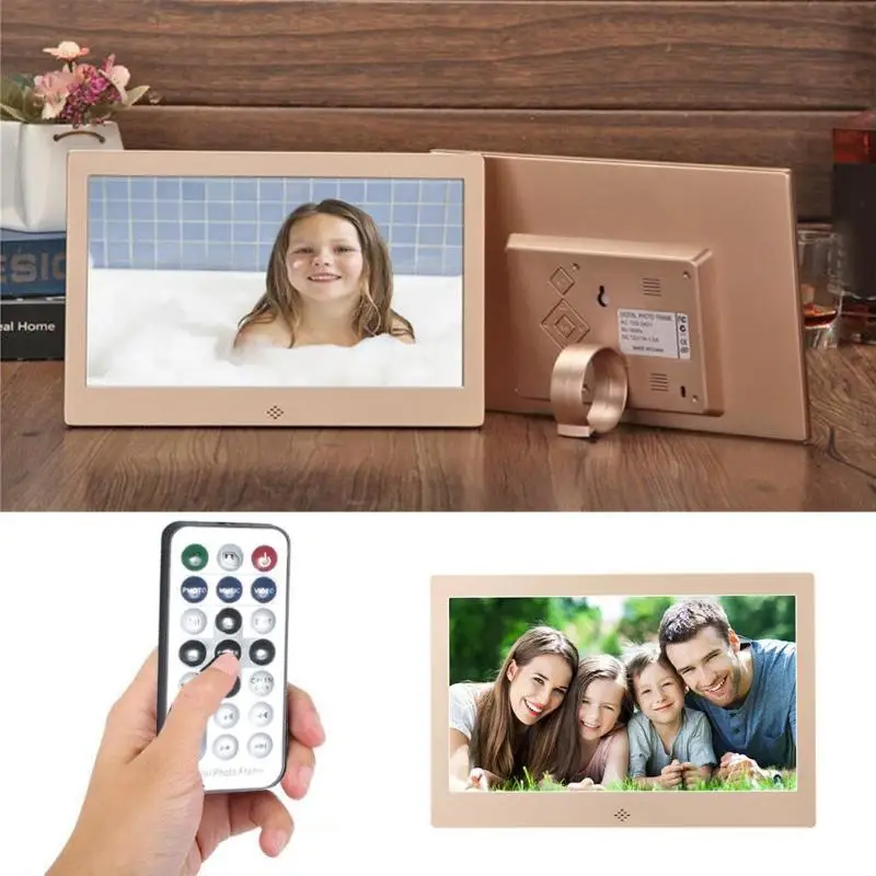 VODOOL 10 Inch Metal LED Digital Photo Frame 720P Video Music Calendar Clock Player 1024x600 Resolution with Remote Control
VODOOL 10 Inch Metal LED Digital Photo Frame 720P Video Music Calendar Clock Player 1024x600 Resolution with Remote Control