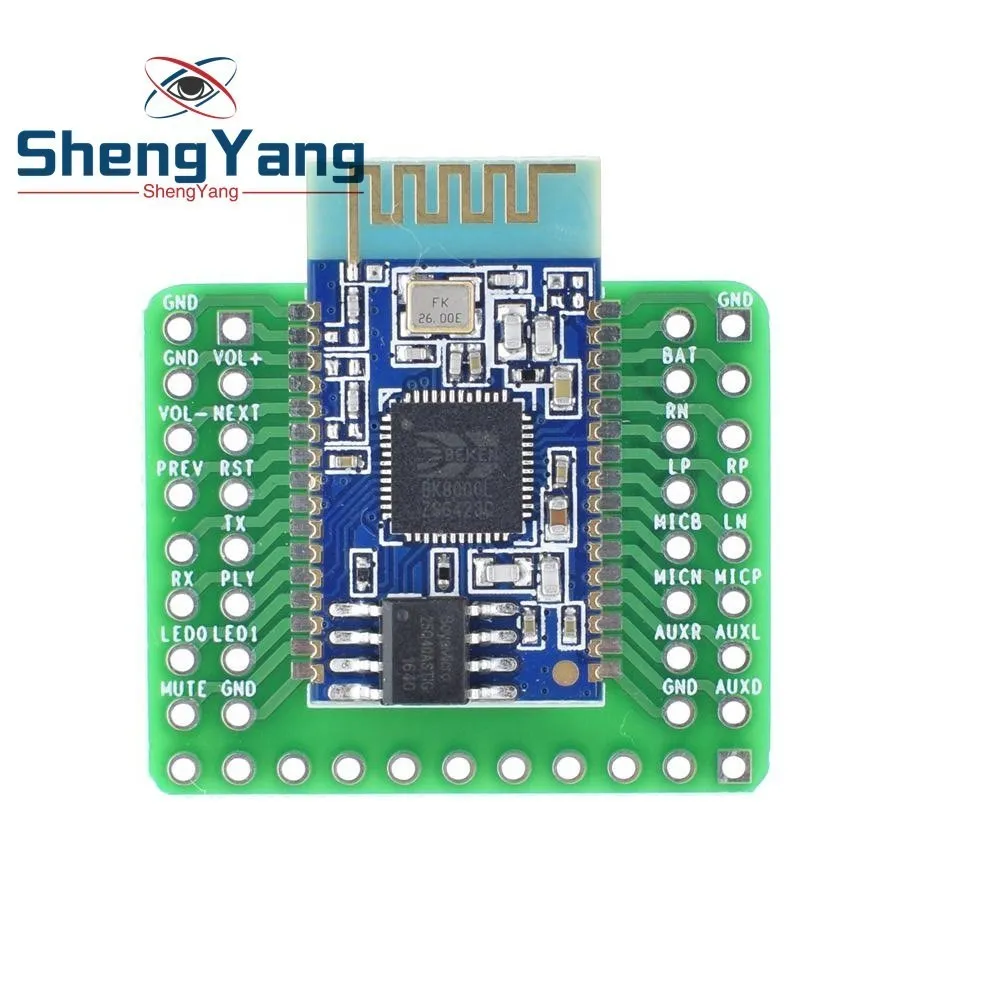 ShengYang Bluetooth Stereo Audio Module Transmission BK8000L AT Commands SPP Bluetooth Speaker Amplifier DIY
ShengYang Bluetooth Stereo Audio Module Transmission BK8000L AT Commands SPP Bluetooth Speaker Amplifier DIY