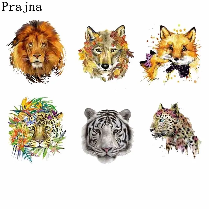 Prajna Punk Style Patch Heat Transfer Animal Fox Tiger Lion Transfer Iron On Transfers Wolf Patches Cartoon Applique For Clothes
Prajna Punk Style Patch Heat Transfer Animal Fox Tiger Lion Transfer Iron On Transfers Wolf Patches Cartoon Applique For Clothes