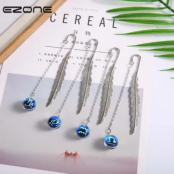 EZONE 1PC Metal Luminous Bookmark Constellation Theme Vintage Feather Pendant Bookmark Creative Novelty Book Reading Item Supply 
EZONE 1PC Metal Luminous Bookmark Constellation Theme Vintage Feather Pendant Bookmark Creative Novelty Book Reading Item Supply