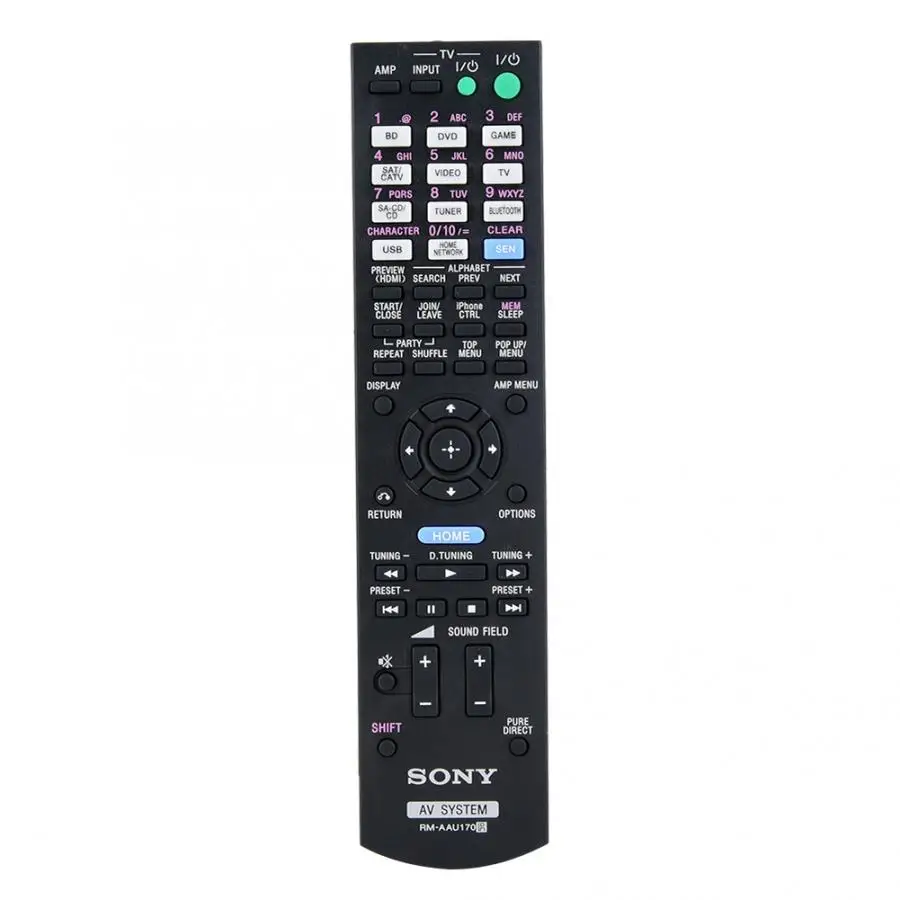 Remote Control Controller Replacement for Sony STR-DN840 AV Receiver System TV With Low power Consumption And Good Appearance
Remote Control Controller Replacement for Sony STR-DN840 AV Receiver System TV With Low power Consumption And Good Appearance