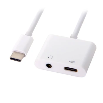 Cablecc USB-C to 3.5mm Earphone AUX Audio & Type-C Female Combo Adapter for Cell Phone Tablet
Cablecc USB-C to 3.5mm Earphone AUX Audio & Type-C Female Combo Adapter for Cell Phone Tablet