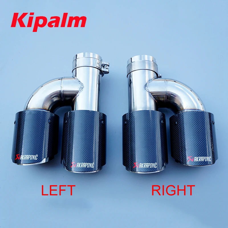 Universal Car Akrapovic Dual Exhaust Pipe Straight Edge Carbon Fiber + Stainless Steel Double Muffler Tip for Car Accessories
Universal Car Akrapovic Dual Exhaust Pipe Straight Edge Carbon Fiber + Stainless Steel Double Muffler Tip for Car Accessories