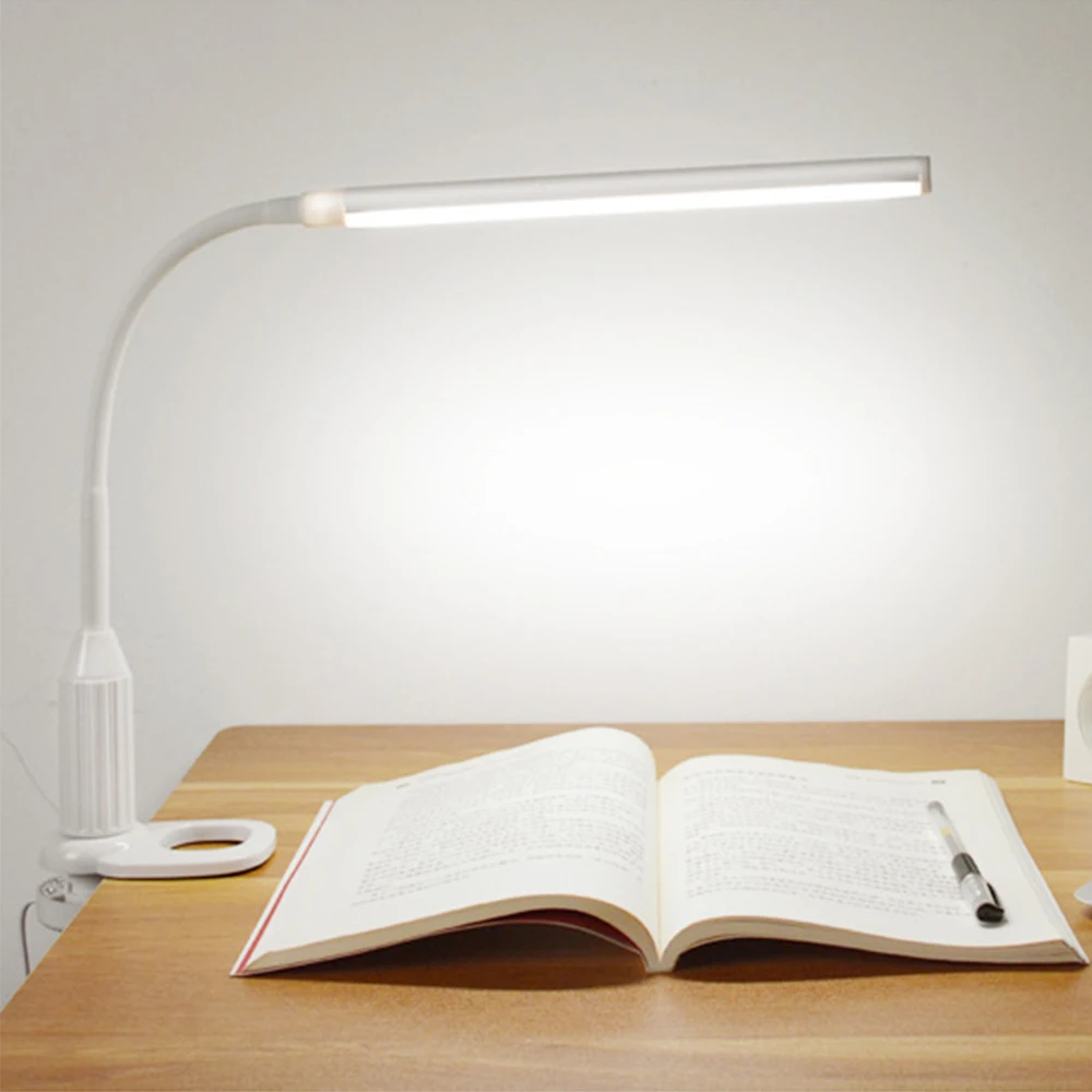 LED Eye Protect Clamp Clip On Light Table Lamp Stepless Dimmable Bendable USB Powered Touch Sensor Control Reading Desk Lamp
LED Eye Protect Clamp Clip On Light Table Lamp Stepless Dimmable Bendable USB Powered Touch Sensor Control Reading Desk Lamp