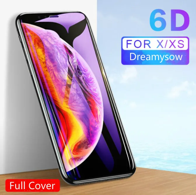 6D Round edge provides full coverage tempered glass For iphone XS Max XR XS X/10 Screen Protector film for iPhone 7 Plus 8 Plus
6D Round edge provides full coverage tempered glass For iphone XS Max XR XS X/10 Screen Protector film for iPhone 7 Plus 8 Plus