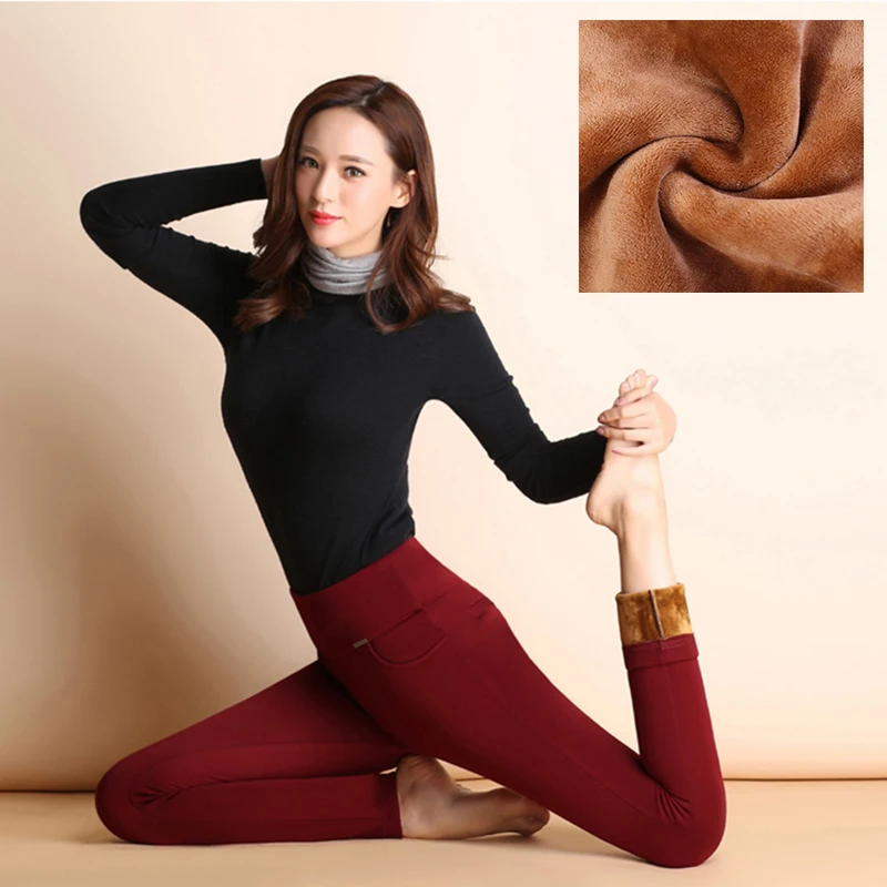 Plus Size Women Warm Fleece Pants Female Fashion Winter Leggings High Elastic High Waist pants Thick Velvet Slim Trousers S-4XL
Plus Size Women Warm Fleece Pants Female Fashion Winter Leggings High Elastic High Waist pants Thick Velvet Slim Trousers S-4XL