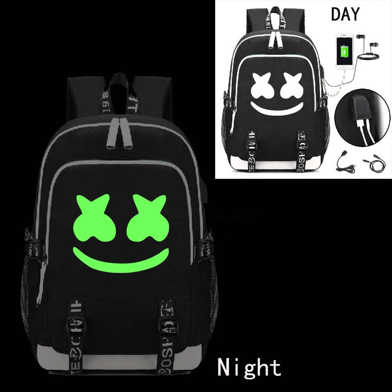 USB Luminous Schoolbag Marshmallow Cos Backpack DJ mello Bag Charged Bag Unisex Daily Ruckpack Student Satchel Halloween
USB Luminous Schoolbag Marshmallow Cos Backpack DJ mello Bag Charged Bag Unisex Daily Ruckpack Student Satchel Halloween