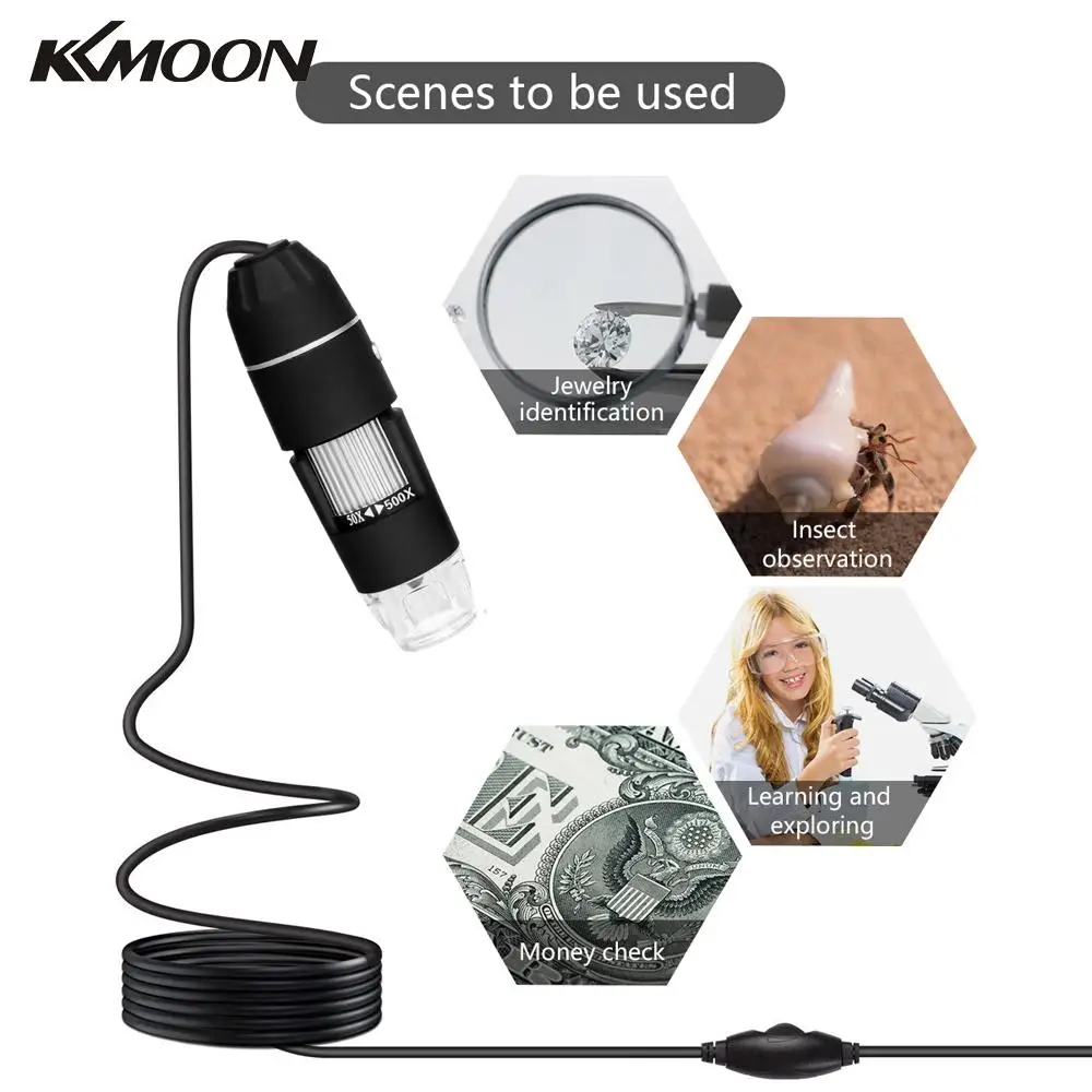 Handheld Portable Digital Microscope USB Interface Electron Microscopes with 8 LEDs without Bracket 50-1000X 50-500X
Handheld Portable Digital Microscope USB Interface Electron Microscopes with 8 LEDs without Bracket 50-1000X 50-500X