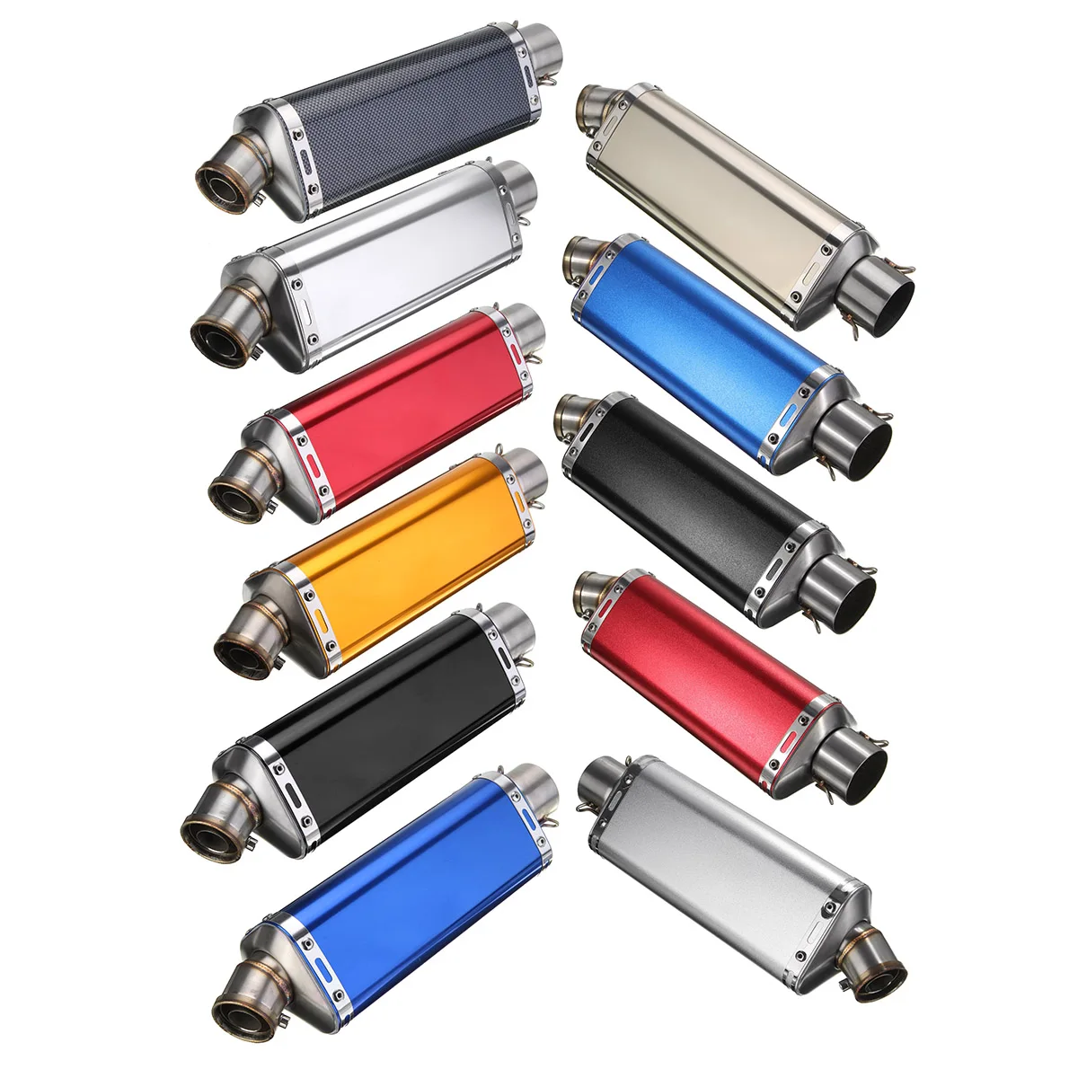 38-51mm Stainless Steel Universal Motorcycle Exhaust Muffler Pipe w/ Silencer for Honda for Kawasaki Matte/Chrome/Carbon fiber
38-51mm Stainless Steel Universal Motorcycle Exhaust Muffler Pipe w/ Silencer for Honda for Kawasaki Matte/Chrome/Carbon fiber