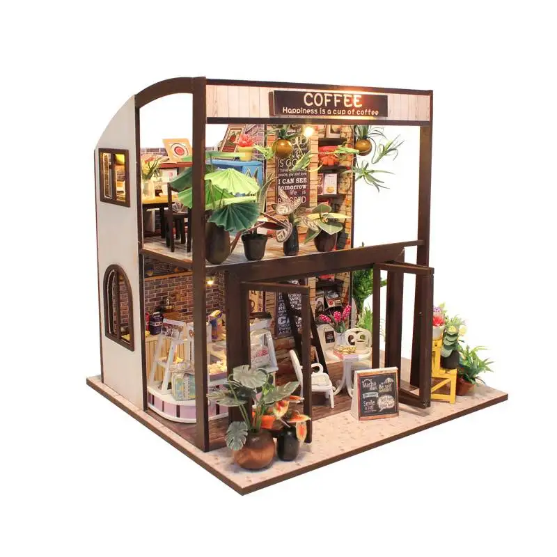 Christmas Gifts Miniature Diy Puzzle Toy Doll House With Music Clockwork Wooden Furniture Toys Birthday Gifts Time Cafe House
Christmas Gifts Miniature Diy Puzzle Toy Doll House With Music Clockwork Wooden Furniture Toys Birthday Gifts Time Cafe House