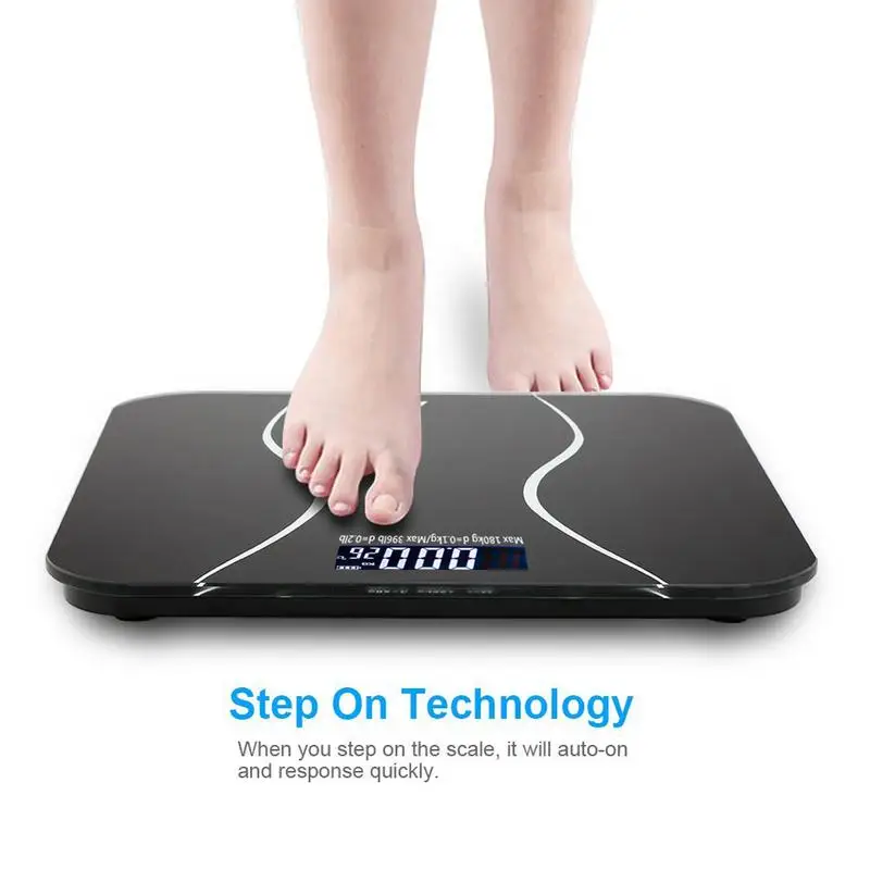 1PC New Black Digital Body Weight Scale 180Kg Slim Waist Pattern Personal Scale Electronic LCD Display Household
1PC New Black Digital Body Weight Scale 180Kg Slim Waist Pattern Personal Scale Electronic LCD Display Household