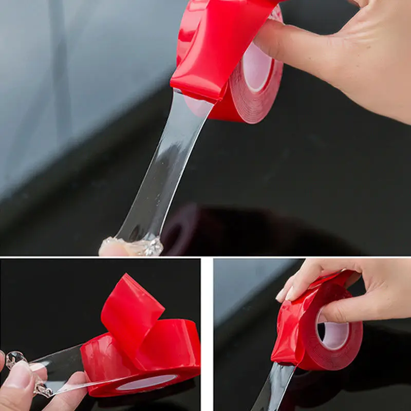 Red Transparent Silicone Double Sided Tape Sticker For Car High Strength No Traces Adhesive Sticker Living Goods
Red Transparent Silicone Double Sided Tape Sticker For Car High Strength No Traces Adhesive Sticker Living Goods