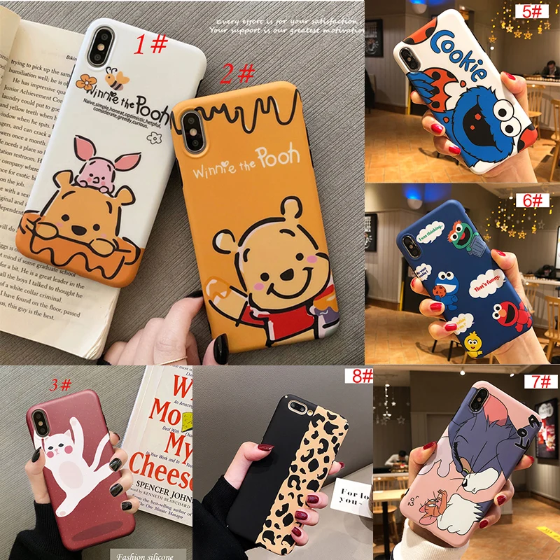 Cute Winnie Pooh Stitch tom Sesame Street Case for iPhone X XS 6 6S 7 8 Plus X XS Cover phone cases Leopard print love
Cute Winnie Pooh Stitch tom Sesame Street Case for iPhone X XS 6 6S 7 8 Plus X XS Cover phone cases Leopard print love