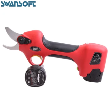 Lithium battery cordless electric pruning shears, double battery working time 8 hours, fast charging function
Lithium battery cordless electric pruning shears, double battery working time 8 hours, fast charging function
