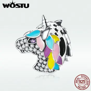 WOSTU Authentic 925 Sterling Silver Colorful Unicorn Charm Beads Fit Original Bracelet Bangle For Women Jewelry Gifts DAC040
WOSTU Authentic 925 Sterling Silver Colorful Unicorn Charm Beads Fit Original Bracelet Bangle For Women Jewelry Gifts DAC040
