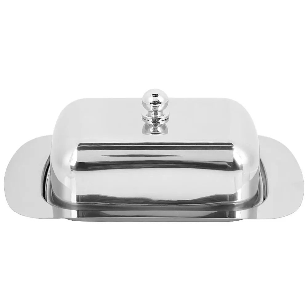 High Quality Stainless Steel Butter Cheese Dish Tray Box Food Storage Dessert Container Keeper with Lid
High Quality Stainless Steel Butter Cheese Dish Tray Box Food Storage Dessert Container Keeper with Lid