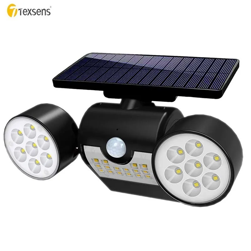 Solar Lights Outdoor Motion Sensor 30 LED Solar Security Lights with Dual Head Spotlights Waterproof 360 Degree Rotatable Lights
Solar Lights Outdoor Motion Sensor 30 LED Solar Security Lights with Dual Head Spotlights Waterproof 360 Degree Rotatable Lights