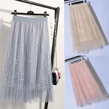 New Spring Flared Tulle Tutu Women Pleated Midi Skirt High Waist Petticoat Underskirt
New Spring Flared Tulle Tutu Women Pleated Midi Skirt High Waist Petticoat Underskirt