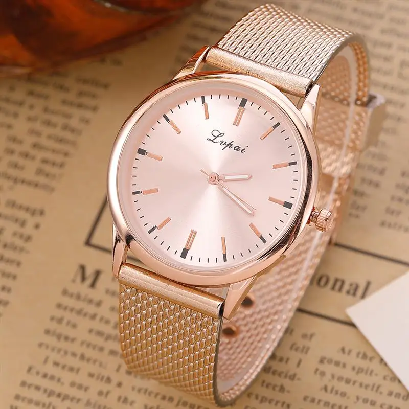Relogio Feminino Fashion Minimalist Watch Women's Mesh Band Stainless Steel Analog Quartz Wristwatch Lady Luxury Rose Watches
Relogio Feminino Fashion Minimalist Watch Women's Mesh Band Stainless Steel Analog Quartz Wristwatch Lady Luxury Rose Watches