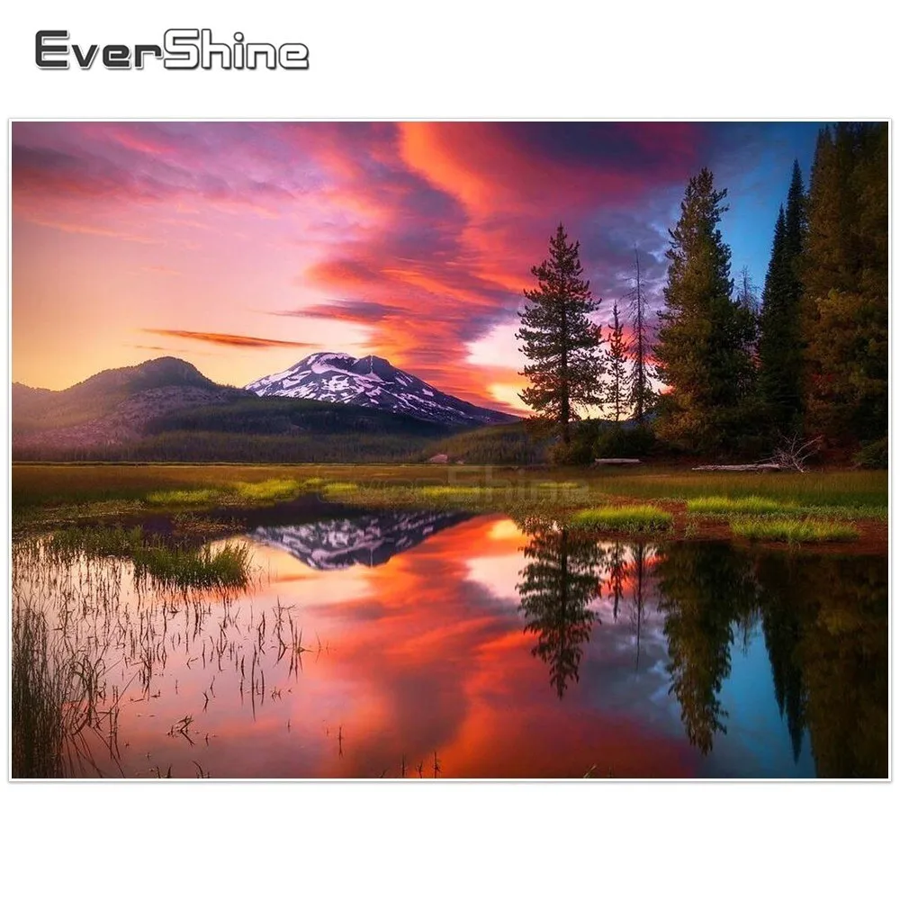 EverShine Diamond Mosaic Full Round Diamond Painting Scenery Pictures Of Rhinestones Diamond Embroidery Cross Stitch Mountain
EverShine Diamond Mosaic Full Round Diamond Painting Scenery Pictures Of Rhinestones Diamond Embroidery Cross Stitch Mountain