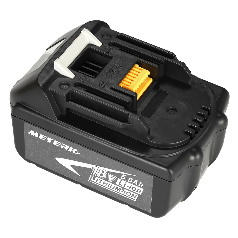 Meterk BL1850 18V 5.0Ah Power Tools Battery High Capacity Recharcheable Lithium replacement Battery Pack for MAKITA
Meterk BL1850 18V 5.0Ah Power Tools Battery High Capacity Recharcheable Lithium replacement Battery Pack for MAKITA