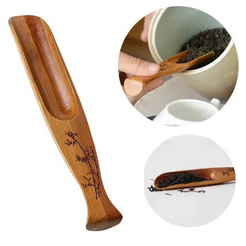 

Tea Spoon Wooden Fishtail Shaped Exquisite Tea Scoops Teaspoon Teaware Accessories Tea Shovel for Home Teahouse Office