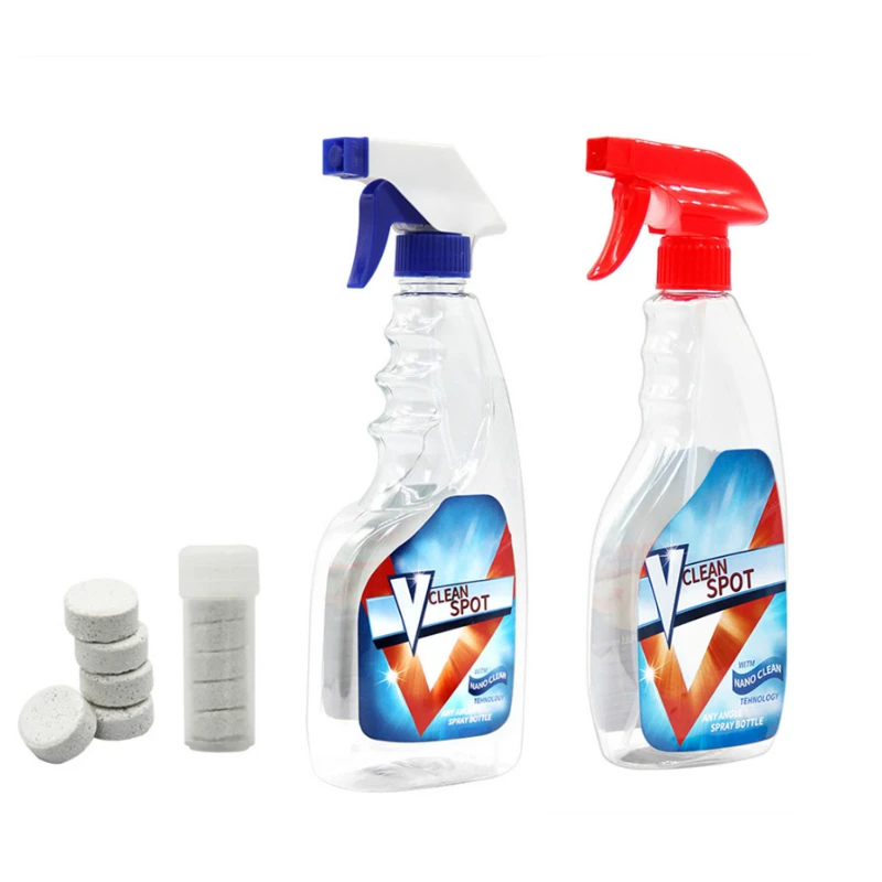 

Multifunctional Effervescent Spray Cleaner Set V Clean Spot Home Cleaning Concentrate Home Cleaning Tool Car Washer Tablet