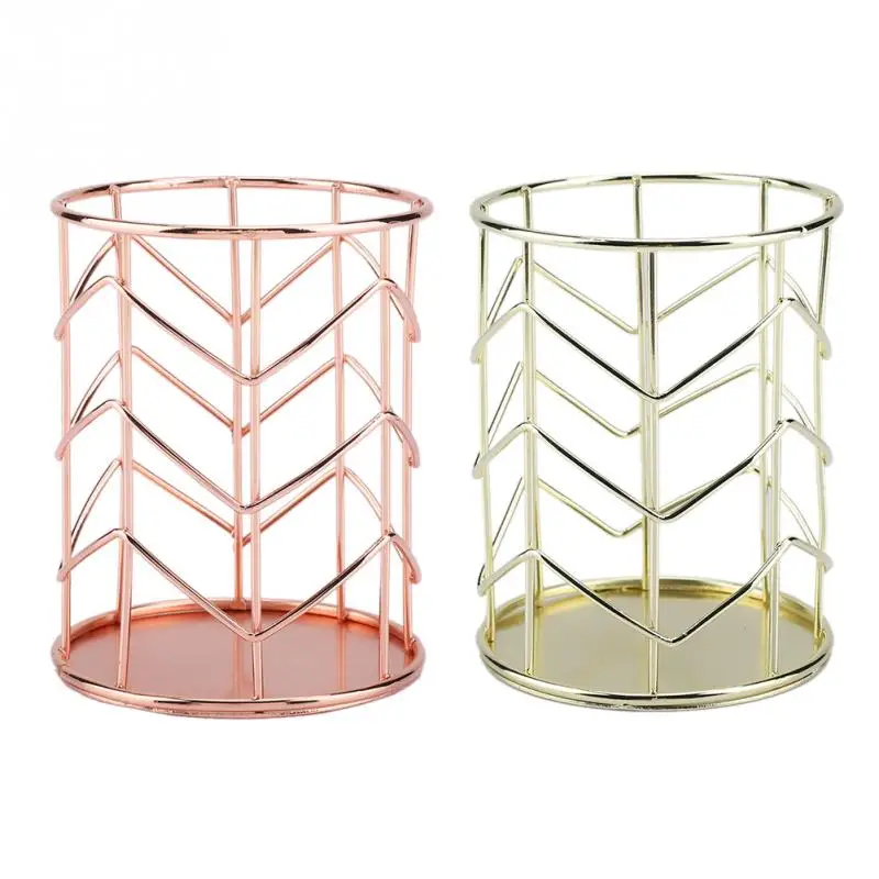 Rose Gold Iron Desk Organizer Makeup Organiser Brush Storage Box Pencil Stationary Organizador Home Office Table Accessories
Rose Gold Iron Desk Organizer Makeup Organiser Brush Storage Box Pencil Stationary Organizador Home Office Table Accessories
