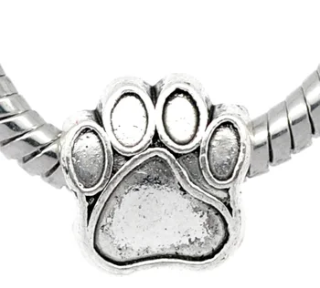 20 PCs Doreen Box Bear's Paw Beads Silver Color Fit Charm Bracelet For DIY Jewelry Making 11mmx11mm (B10404)
20 PCs Doreen Box Bear's Paw Beads Silver Color Fit Charm Bracelet For DIY Jewelry Making 11mmx11mm (B10404)
