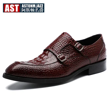 Big Size 11 12 Elegant Buckle Leather Oxfords Emboss Formal Dress Shoes Men Hight End Wedding Shoes Crocodile Grain
Big Size 11 12 Elegant Buckle Leather Oxfords Emboss Formal Dress Shoes Men Hight End Wedding Shoes Crocodile Grain