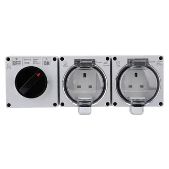 Waterproof IP66 Electrical Socket Plug Outdoor Power Outlet with On Off Switch New
Waterproof IP66 Electrical Socket Plug Outdoor Power Outlet with On Off Switch New