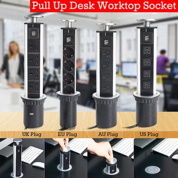 2500W US/UK/EU/AU Plug Pull pop-up Electrical Socket 4 Power 2 charge USB Aluminum Shelf LED Desk Worktop Extension Table
2500W US/UK/EU/AU Plug Pull pop-up Electrical Socket 4 Power 2 charge USB Aluminum Shelf LED Desk Worktop Extension Table