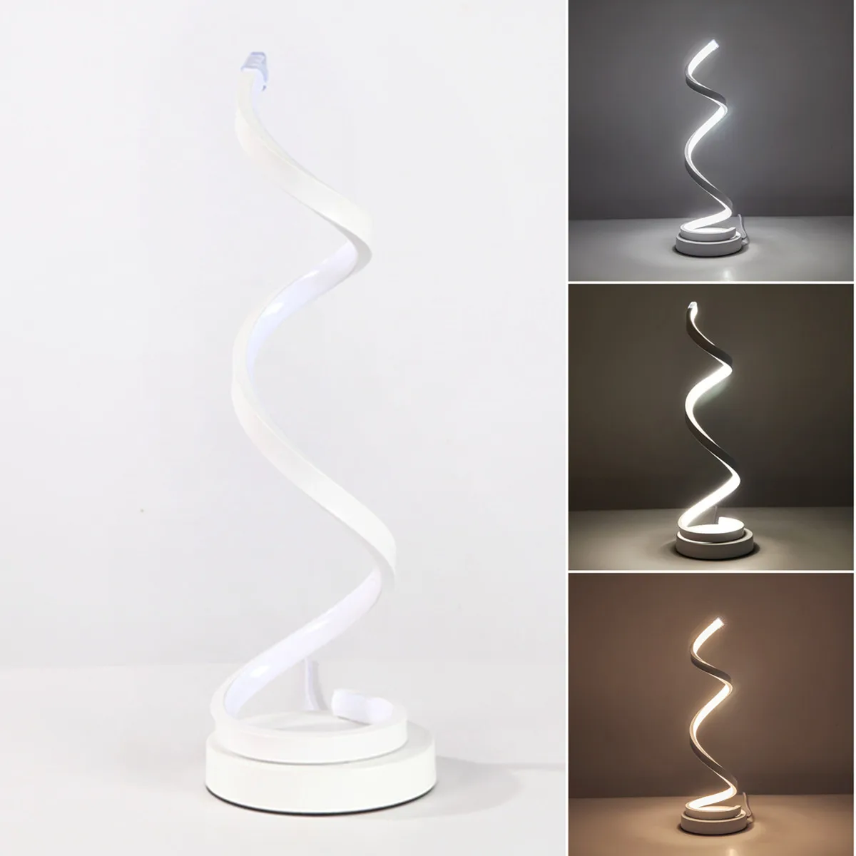 Modern Aluminum LED Table Lamp Fixture Wave Deign INdoor Lighting Desk Lamp Eye Protection Night Light for Bedroom Home Decor
Modern Aluminum LED Table Lamp Fixture Wave Deign INdoor Lighting Desk Lamp Eye Protection Night Light for Bedroom Home Decor