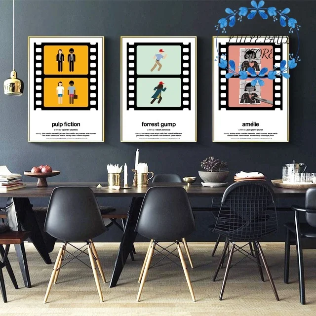 Pulp Fiction Forrest Gump Amelie Classic Movie Poster Art Canvas Poster Wall Picture for Living Room No Frame
Pulp Fiction Forrest Gump Amelie Classic Movie Poster Art Canvas Poster Wall Picture for Living Room No Frame