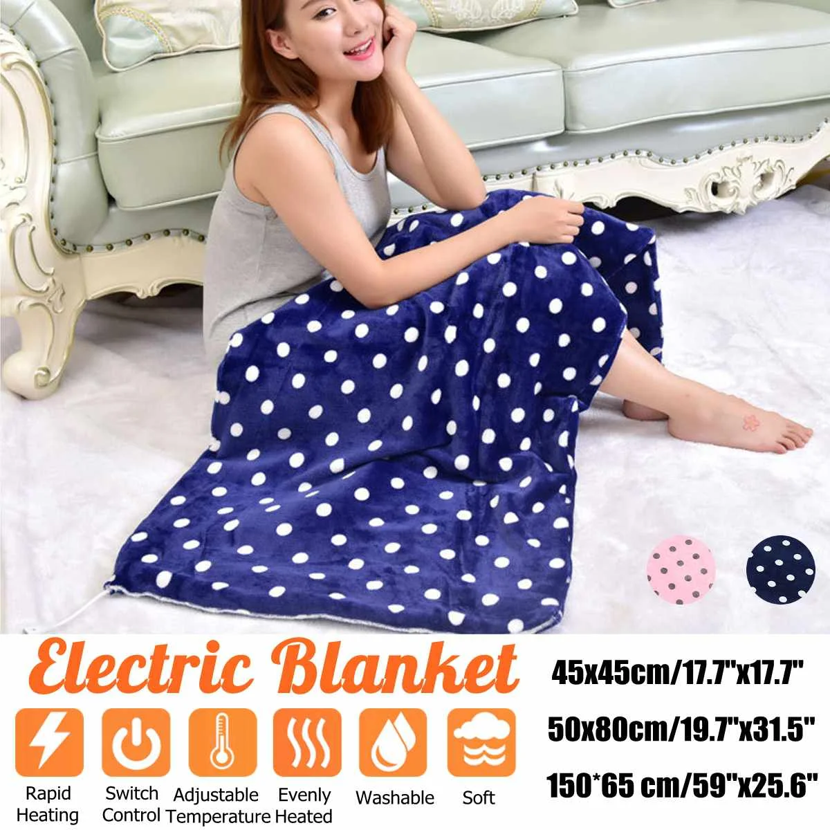 3 Gears Control Electric Heated Throw Fleece Blanket Washable Wave Point Pad For Home bedroom Office use
3 Gears Control Electric Heated Throw Fleece Blanket Washable Wave Point Pad For Home bedroom Office use