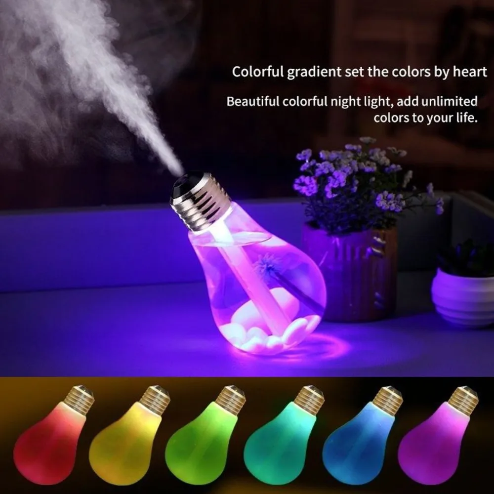 400ml Ultrasonic Humidifier Home Office Mini Aromatherapy Colorful USB Led Night Light Bulb Aromatherapy Atomizer Bottle
400ml Ultrasonic Humidifier Home Office Mini Aromatherapy Colorful USB Led Night Light Bulb Aromatherapy Atomizer Bottle